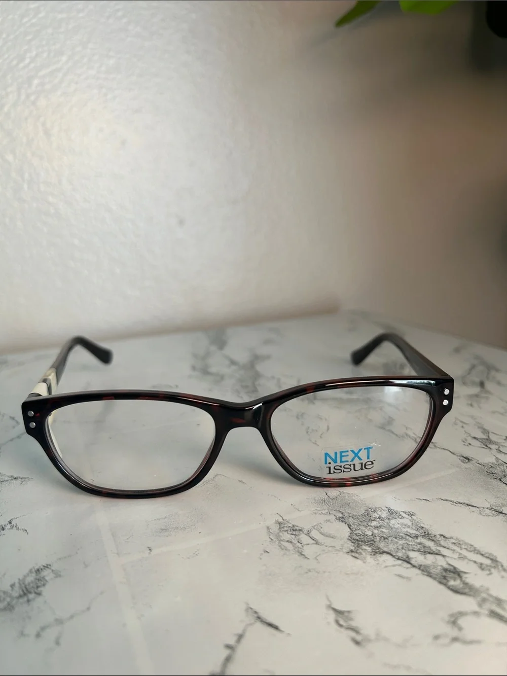 Next Issue AN 189 Tortoise Rectangular Eyeglass Frames 55-16-145 New with Tags